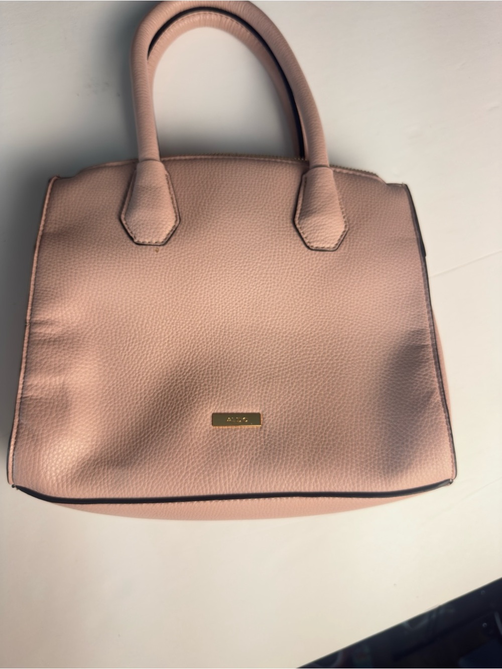 Aldo Blush Pebbled Satchel